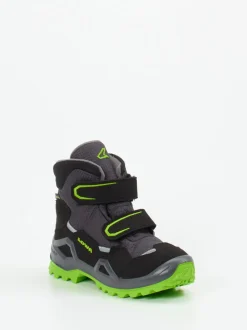 Lowa – Kinder-Wanderstiefel aus Veloursleder schwarz