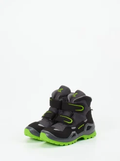 Lowa – Kinder-Wanderstiefel aus Veloursleder schwarz