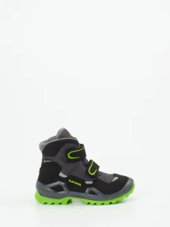 Lowa – Kinder-Wanderstiefel aus Veloursleder schwarz