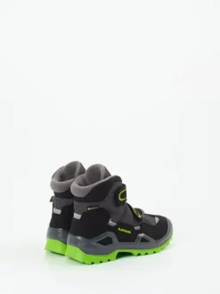 Lowa – Kinder-Wanderstiefel aus Veloursleder schwarz