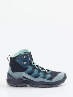 Lowa – Wanderschuh aus Veloursleder und Mesh blau
