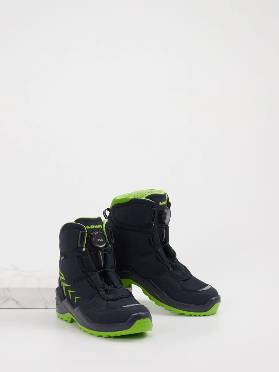 Lowa – Wanderstiefel aus Leder in Dunkelblau