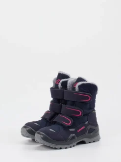 Lowa – Winterstiefel aus Veloursleder Dunkelblau