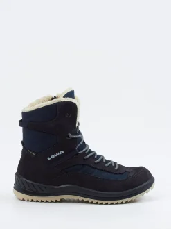 Lowa – Winterstiefel aus Veloursleder Dunkelblau