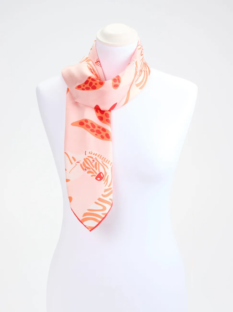 Lua Accessories – Halstuch aus Seide mit Tiermotiv