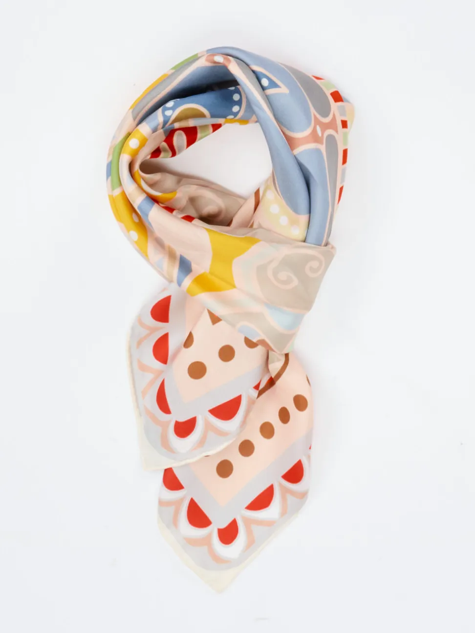 Lua Accessories – Seidentuch aus Satin in Multicolor