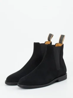 Ludwig Reiter – Chelsea Boots aus Veloursleder Schwarz