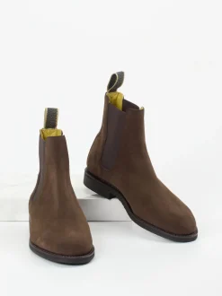 Ludwig Reiter – Chelsea Boots aus Veloursleder braun