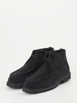 Ludwig Reiter – Desert Boots aus Veloursleder Schwarz