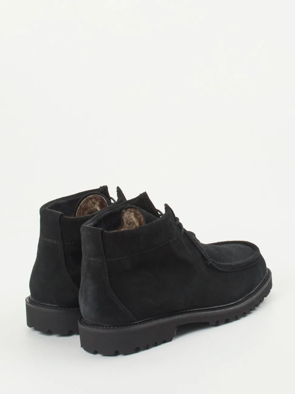 Ludwig Reiter – Desert Boots aus Veloursleder Schwarz