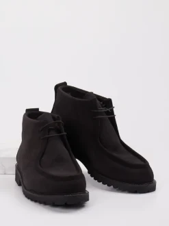 Ludwig Reiter – Desert Boots aus Veloursleder schwarz