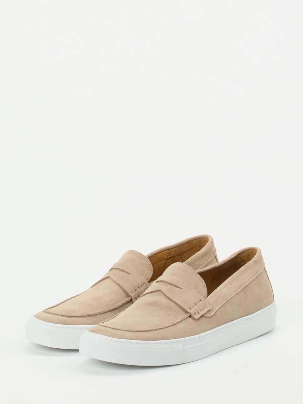 Ludwig Reiter – Loafer-Sneaker aus Veloursleder Beige