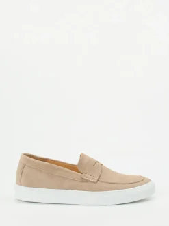 Ludwig Reiter – Loafer-Sneaker aus Veloursleder Beige
