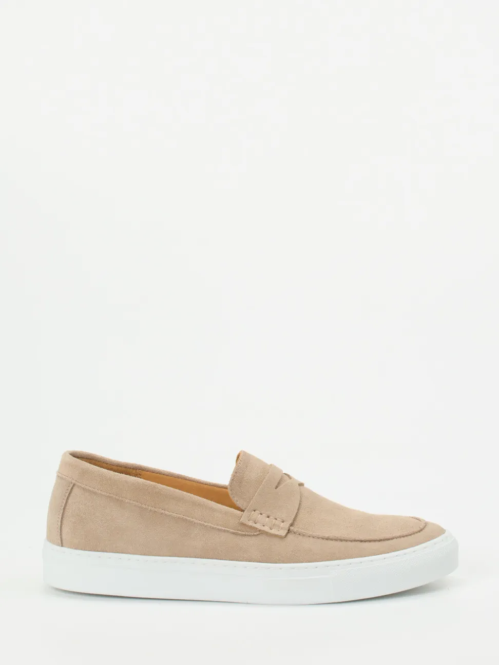 Ludwig Reiter – Loafer-Sneaker aus Veloursleder Beige