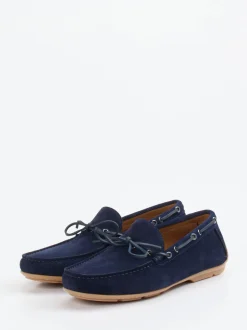 Ludwig Reiter – Mokassin aus Veloursleder marineblau
