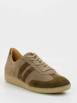 Ludwig Reiter – Retro-Sneaker aus Veloursleder taupe