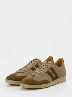 Ludwig Reiter – Retro-Sneaker aus Veloursleder taupe