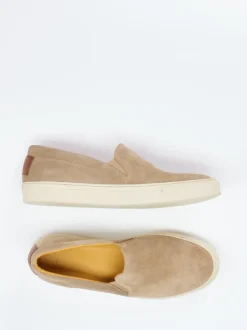 Ludwig Reiter – Slip-Ons aus Veloursleder beige