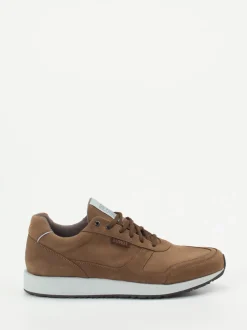 Lunge – Retro-Sneaker aus Kalbleder braun