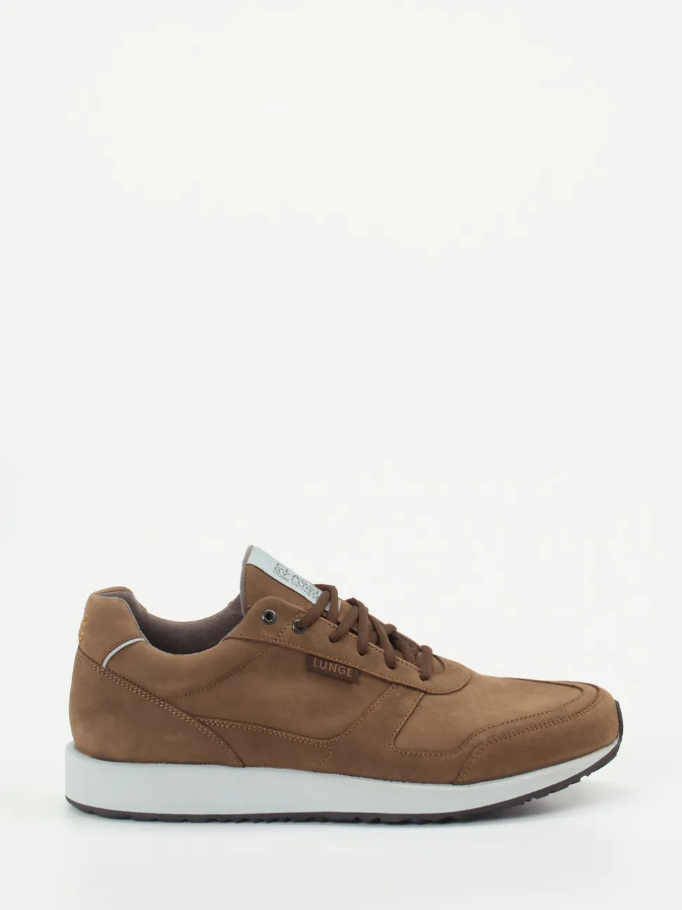 Lunge – Retro-Sneaker aus Kalbleder braun