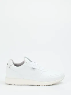 Lunge – Sneaker aus Lammleder Weiß matt