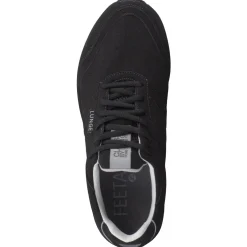 Lunge – Sneaker aus Mikrofaser-Velours Schwarz