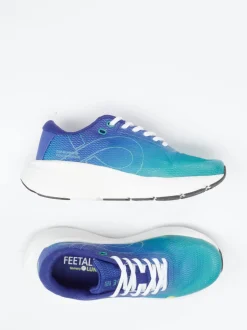 Lunge – Sneaker aus Textil in Türkisblau