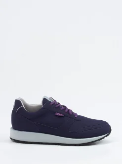 Lunge – Sneaker aus Textil in Velourslederoptik Dunkelblau