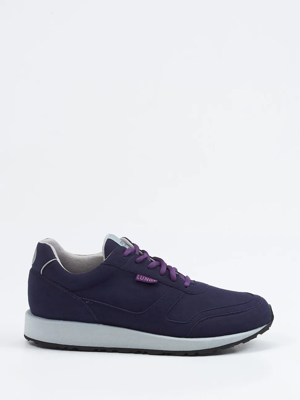 Lunge – Sneaker aus Textil in Velourslederoptik Dunkelblau