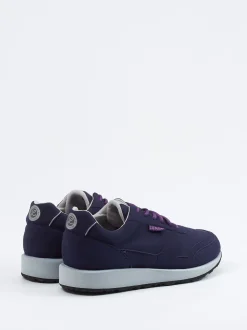 Lunge – Sneaker aus Textil in Velourslederoptik Dunkelblau