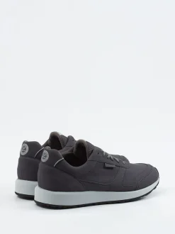 Lunge – Sneaker aus Textil in Veloursoptik Grau