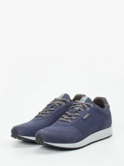 Lunge – Sneaker aus veganem Nubukleder indigoblau