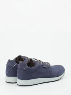 Lunge – Sneaker aus veganem Nubukleder indigoblau