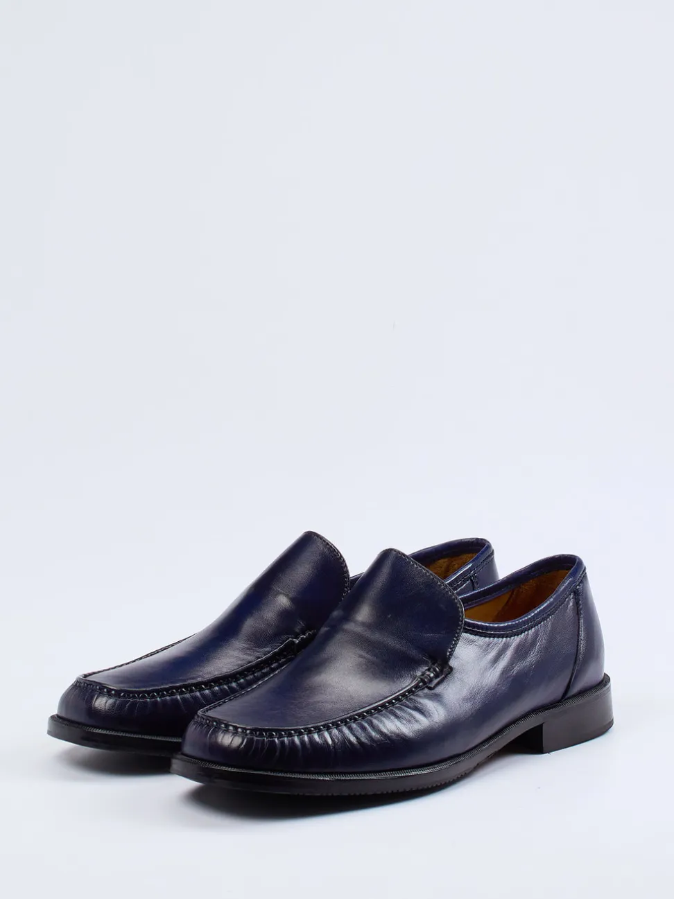 Maestro Eugenio – Loafer aus Lammleder in Blau
