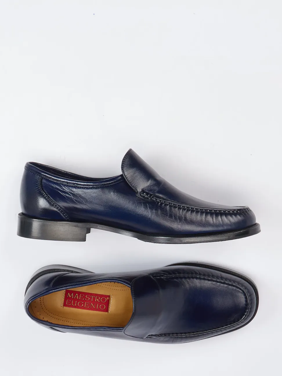 Maestro Eugenio – Loafer aus Lammleder in Blau