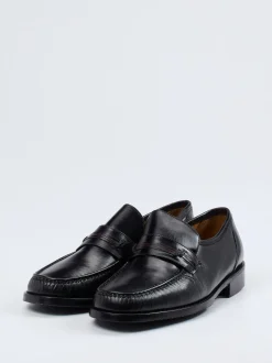 Maestro Eugenio – Penny Loafer aus Lammleder Schwarz