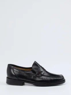 Maestro Eugenio – Penny Loafer aus Lammleder Schwarz