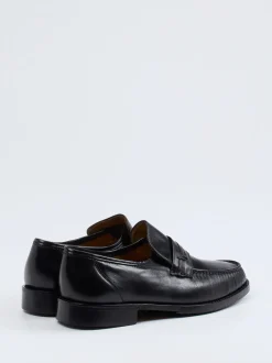 Maestro Eugenio – Penny Loafer aus Lammleder Schwarz