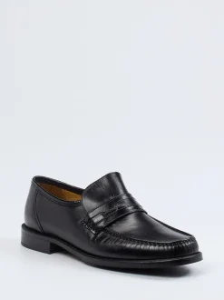 Maestro Eugenio – Penny Loafer aus Lammleder schwarz