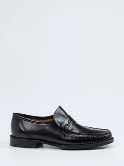 Maestro Eugenio – Penny Loafer aus Lammleder schwarz