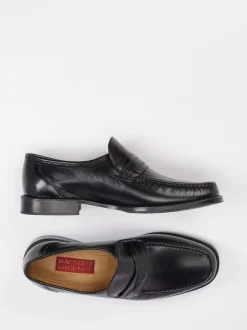 Maestro Eugenio – Penny Loafer aus Lammleder schwarz
