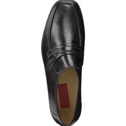 Maestro Eugenio – Penny Loafer aus Lammleder schwarz