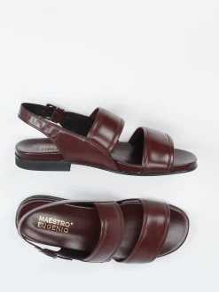 Maestro Eugenio – Sandalen aus Ziegenleder bordeauxrot