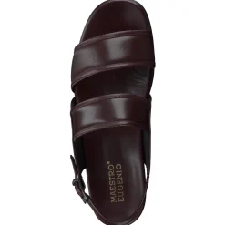 Maestro Eugenio – Sandalen aus Ziegenleder bordeauxrot