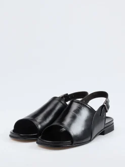 Maestro Eugenio – Sandalen aus Kalbleder schwarz