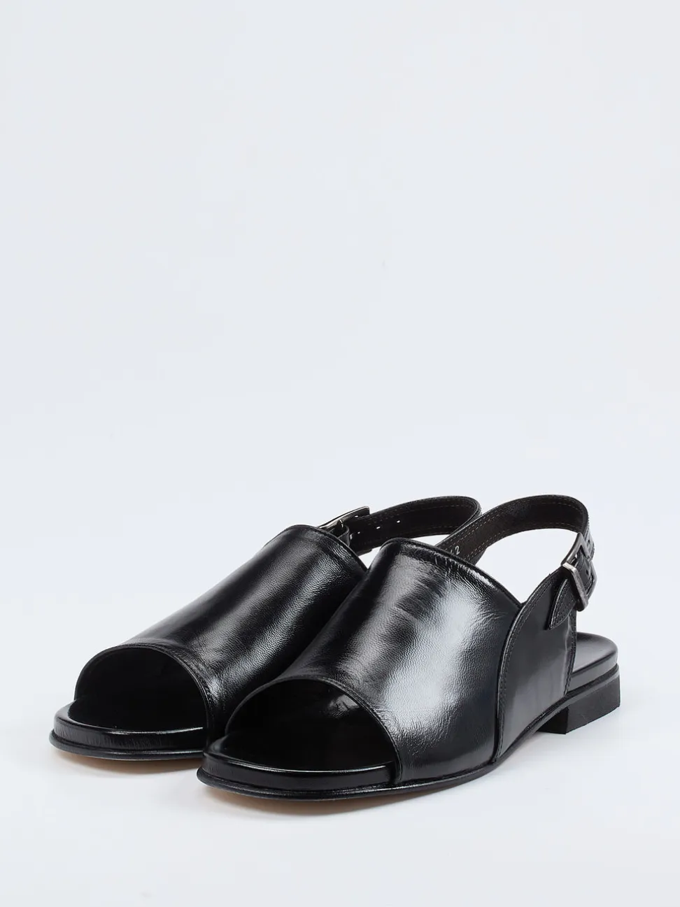 Maestro Eugenio – Sandalen aus Kalbleder schwarz