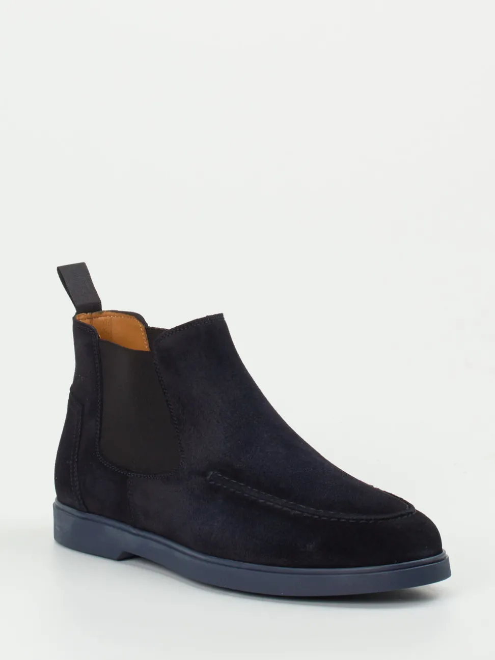 Magnanni – Chelsea Boots aus Veloursleder Dunkelblau