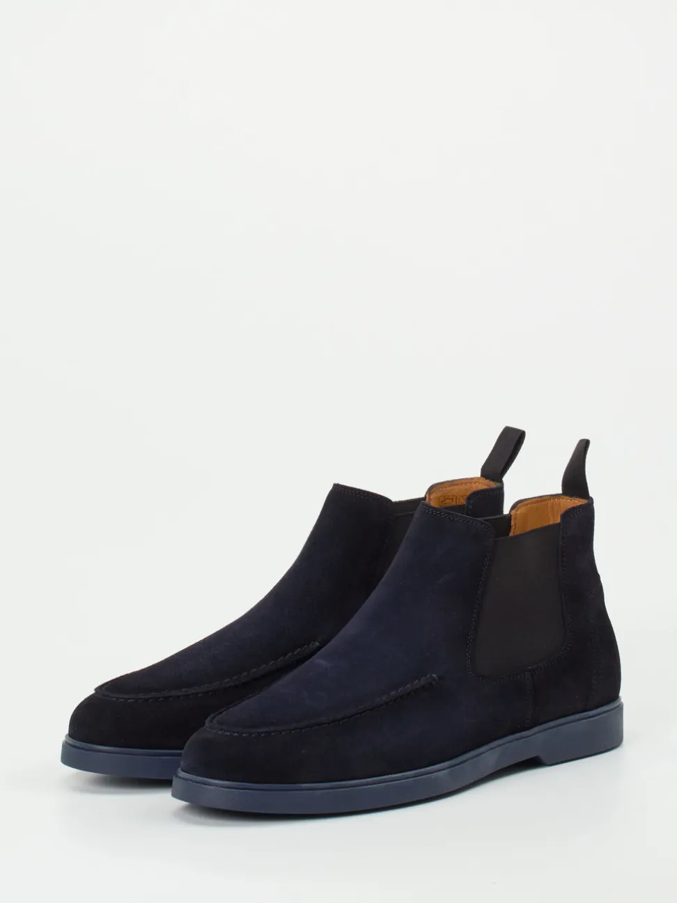Magnanni – Chelsea Boots aus Veloursleder Dunkelblau