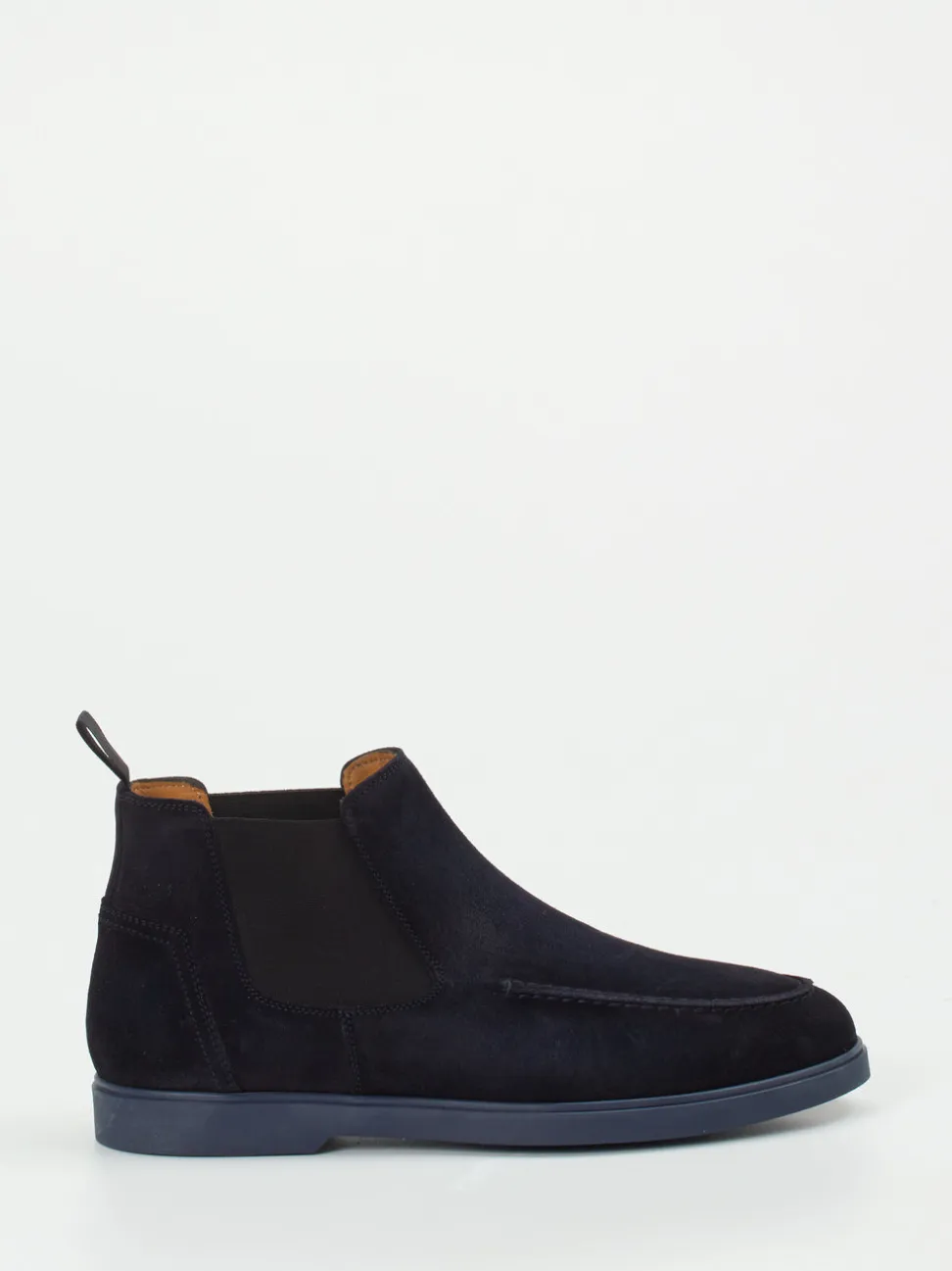Magnanni – Chelsea Boots aus Veloursleder Dunkelblau