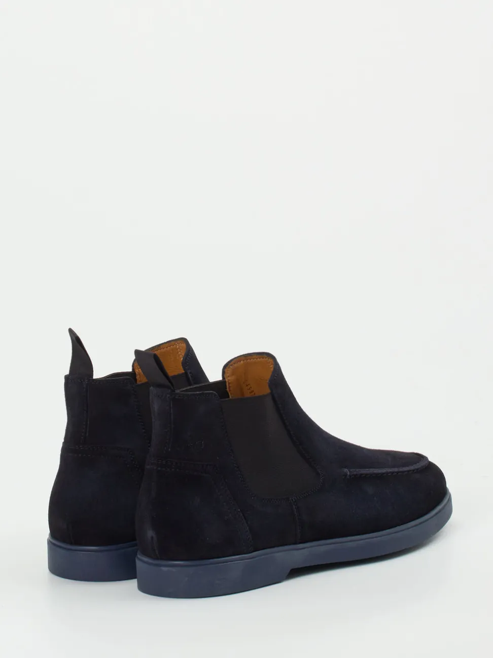 Magnanni – Chelsea Boots aus Veloursleder Dunkelblau